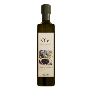 olej z czarnuszki packshot render